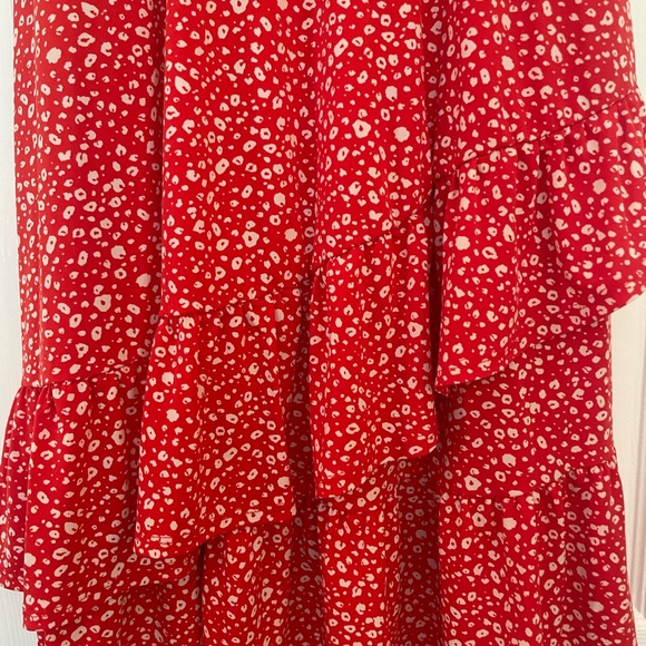 Red Floral Ruffle Dress from Stitchfix - Picture 4 of 5